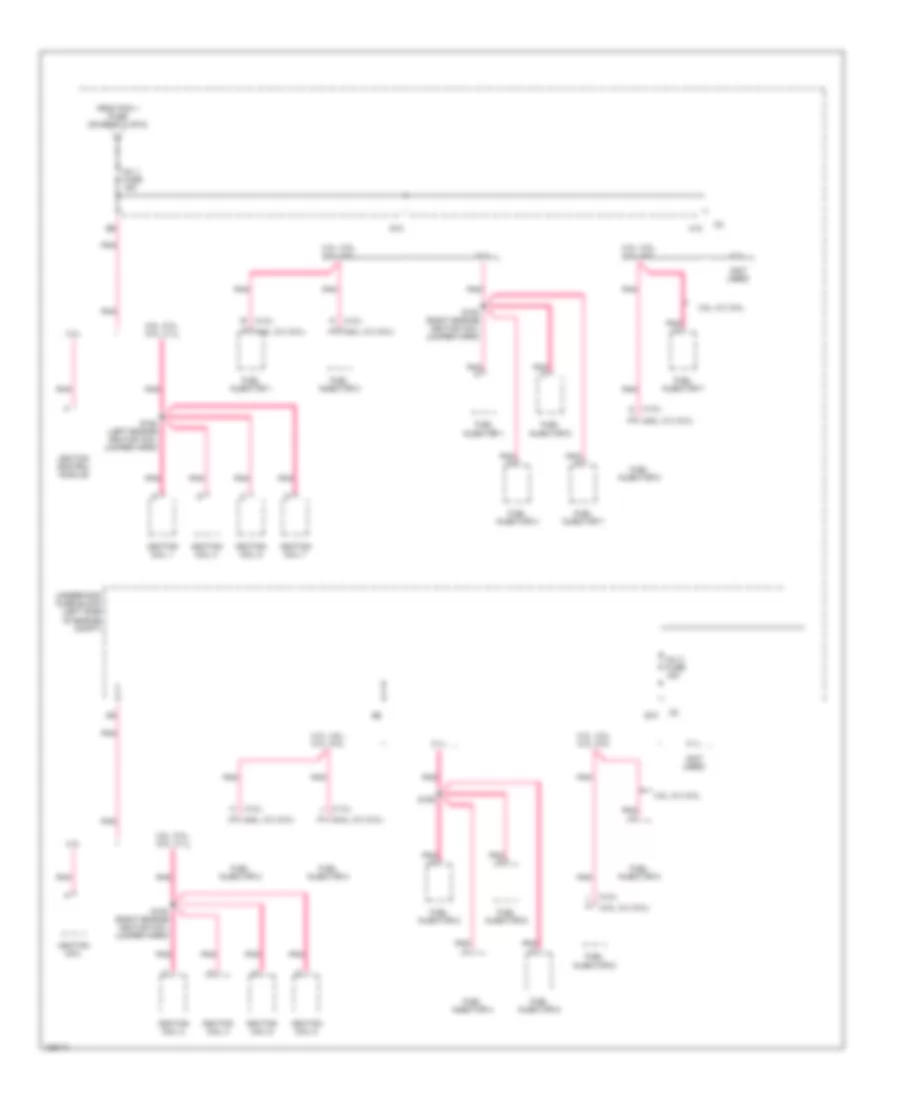 4 3L VIN X Power Distribution Wiring Diagram 4 of 6 for GMC Sierra 2004 3500
