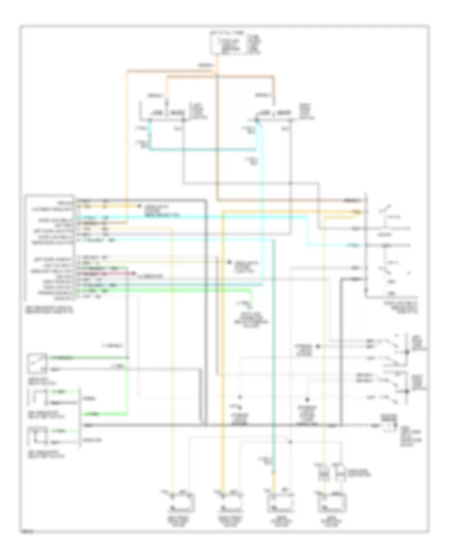 Keyless Entry Wiring Diagram for GMC Magnavan G1993 3500