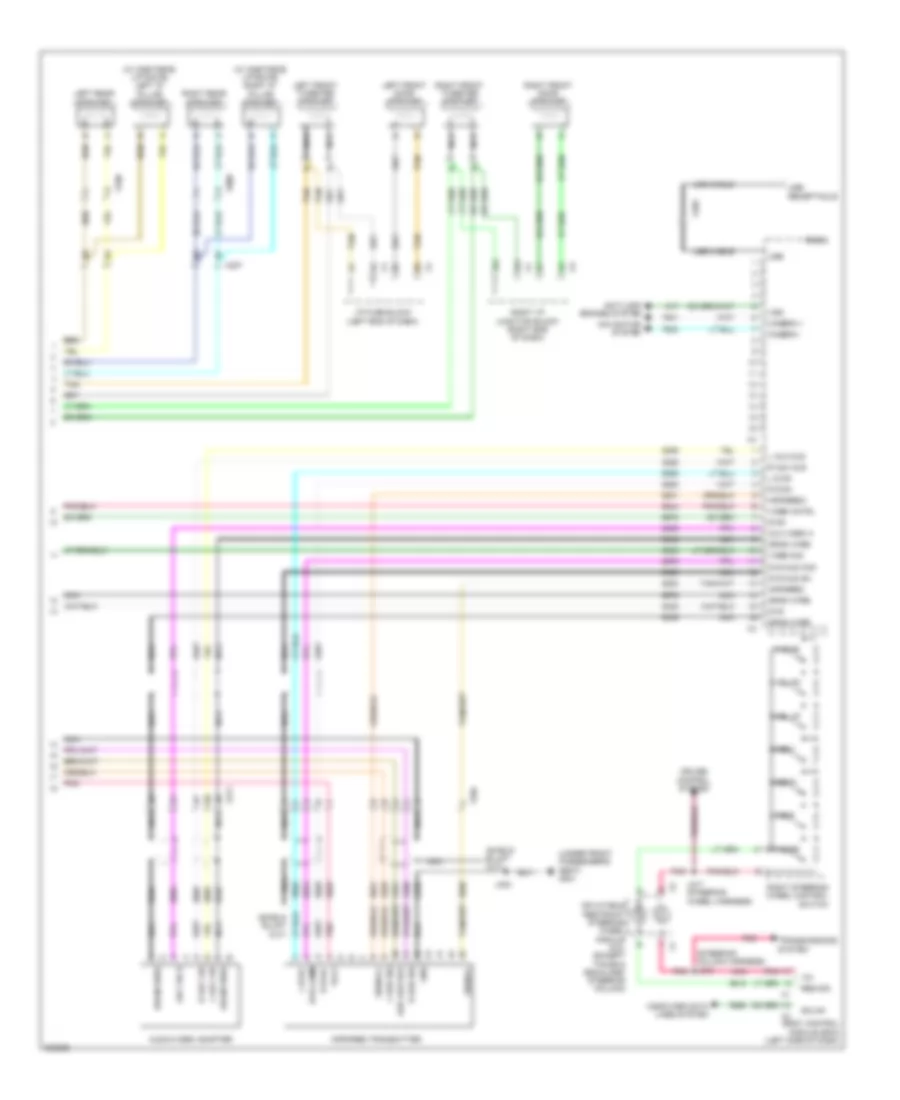 Radio Wiring Diagram, without Y91  with UQA (3 of 3) for GMC Yukon 2011
