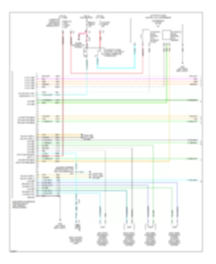 Electronic Suspension Wiring Diagram 1 of 2 for GMC Yukon 2011