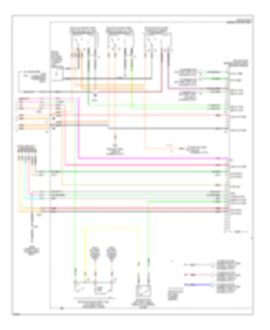 6.0L VIN J, Hybrid System Wiring Diagram (4 of 5) for GMC Yukon 2011