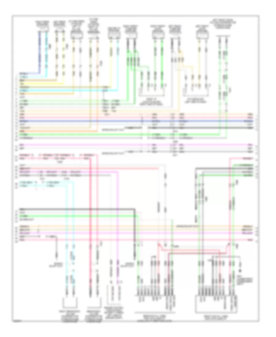 Navigation Wiring Diagram, with UQS (3 of 4) for GMC Yukon 2011