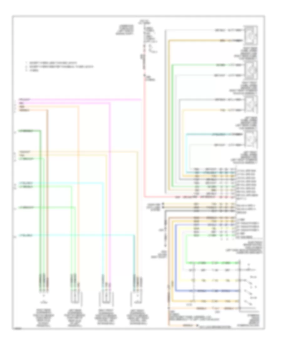 Electronic Suspension Wiring Diagram 2 of 2 for GMC Yukon XL K2013 1500