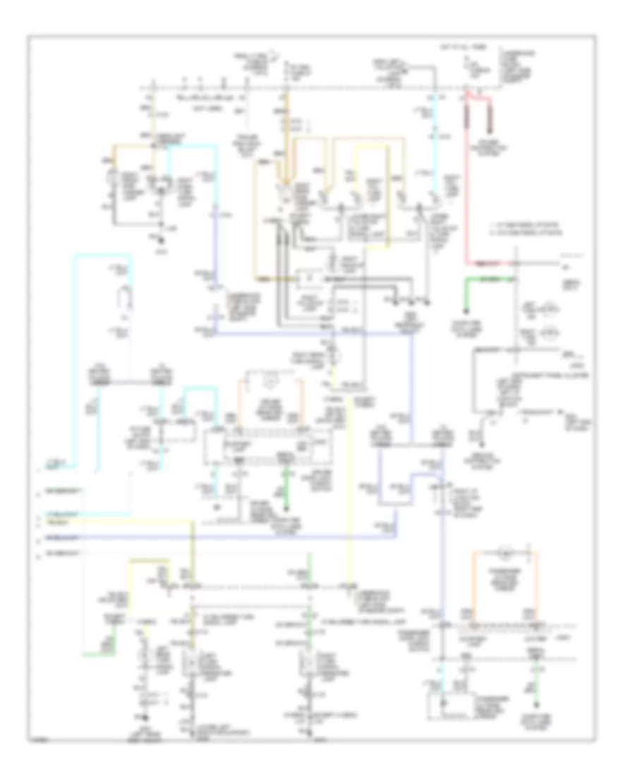 Exterior Lamps Wiring Diagram 2 of 2 for GMC Yukon XL K2013 1500