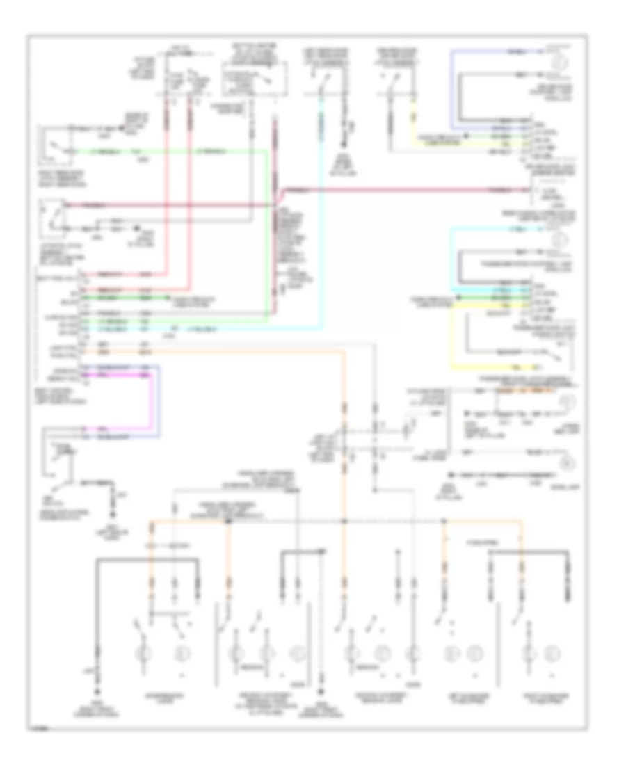 Courtesy Lamps Wiring Diagram for GMC Yukon XL K2013 1500