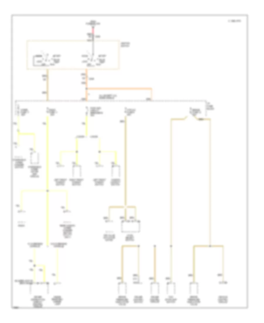 Power Distribution Wiring Diagram 2 of 4 for GMC Sonoma 1996