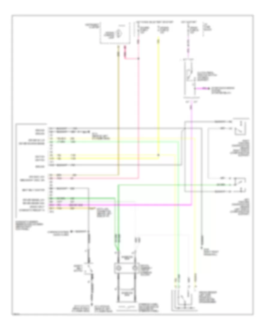 Supplemental Restraint Wiring Diagram for GMC Sonoma 1996