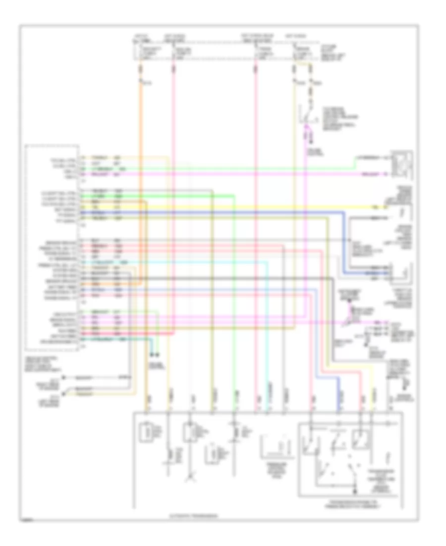 4 3L VIN W Transmission Wiring Diagram for GMC Sonoma 1996