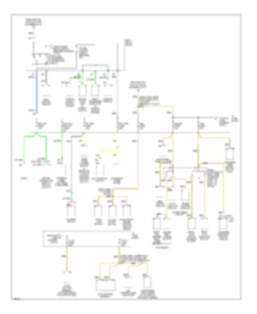 Power Distribution Wiring Diagram (5 of 5) for GMC Sonoma 2004