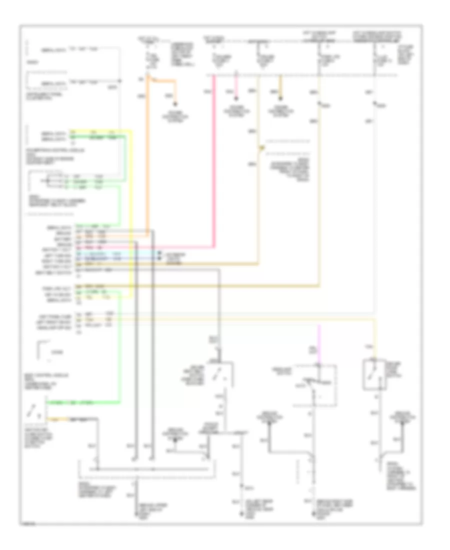 Warning Systems Wiring Diagram for GMC Sonoma 2004
