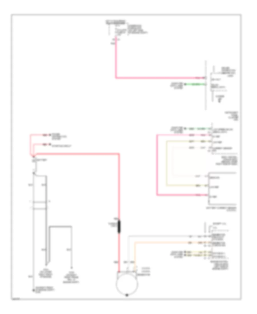 Charging Wiring Diagram for GMC Savana G2009 1500