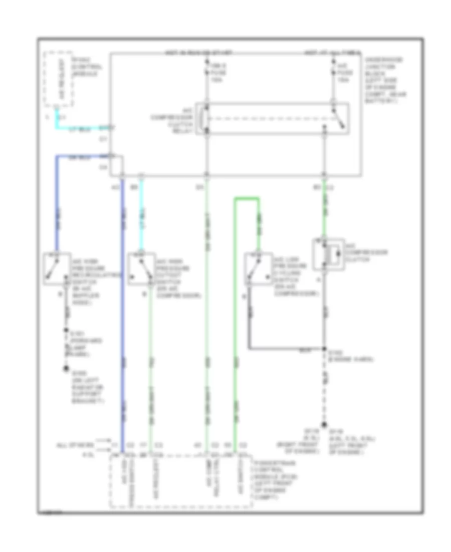 Compressor Wiring Diagram for GMC Yukon XL K1500 2001
