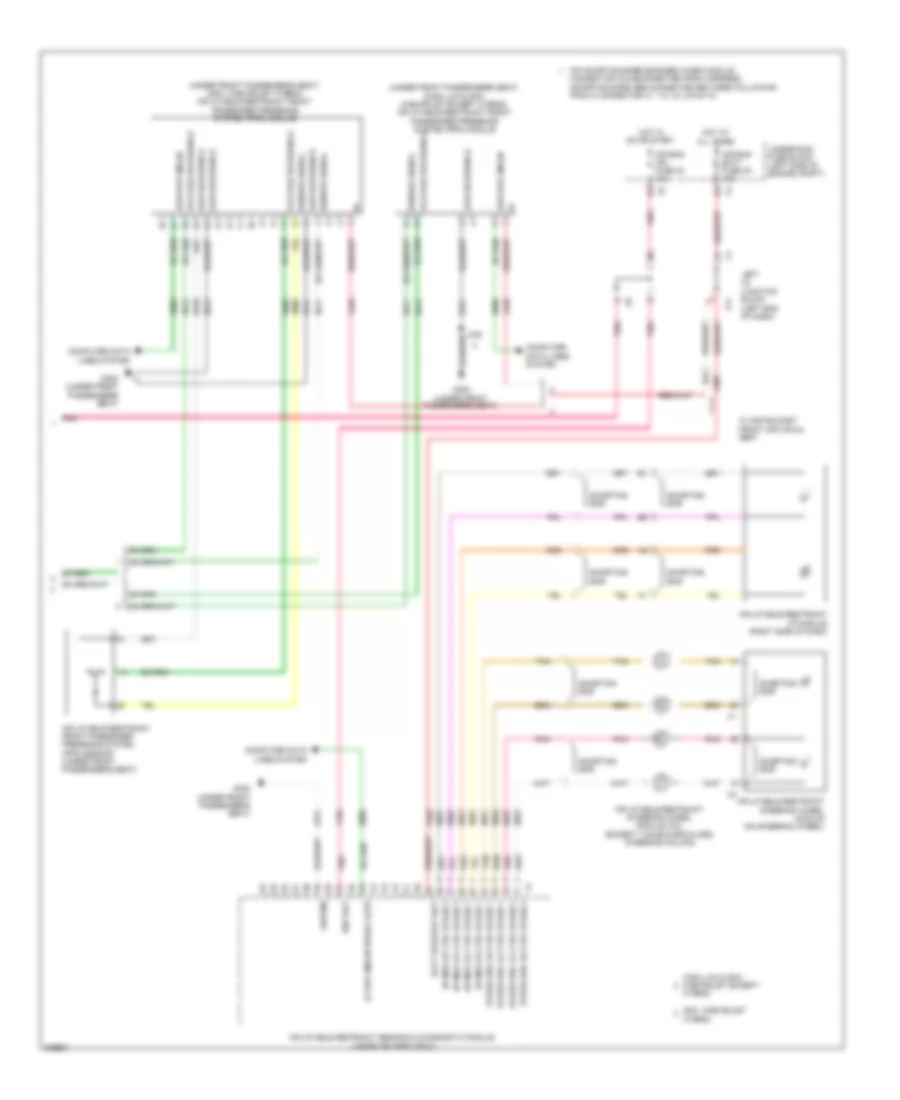 Supplemental Restraints Wiring Diagram (3 of 3) for GMC Yukon Hybrid 2011