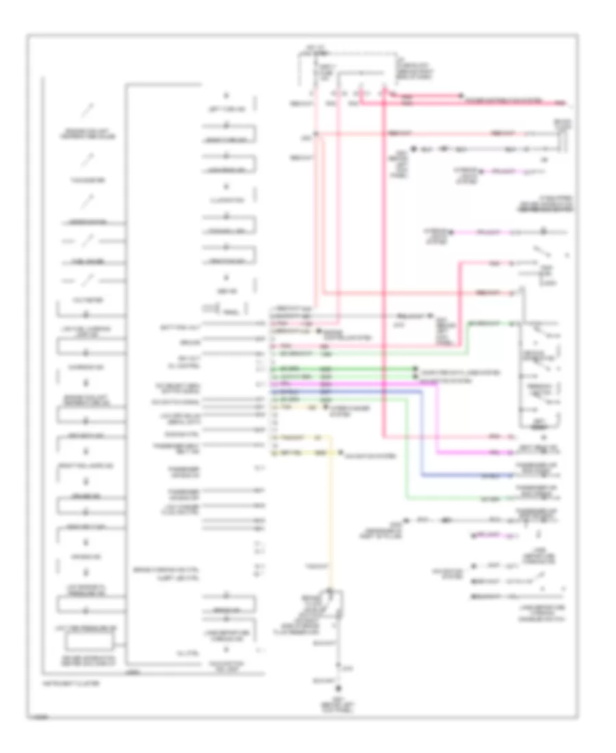 Instrument Cluster Wiring Diagram (1 of 3) for GMC Acadia Denali 2014