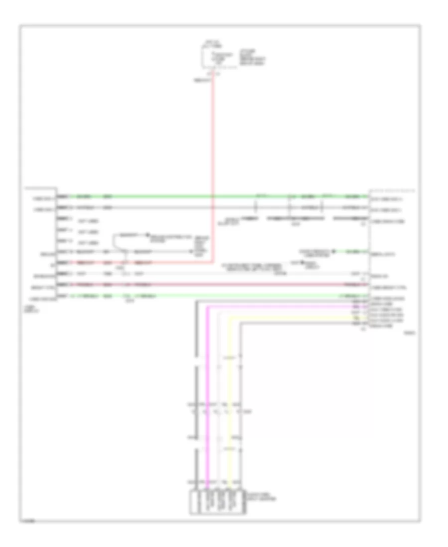 Video System Wiring Diagram, without SPO Accessory for GMC Acadia Denali 2014