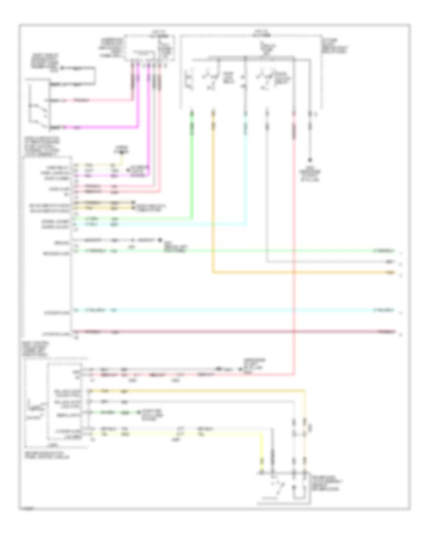 Forced Entry Wiring Diagram with Express Up Down 1 of 2 for GMC Acadia SLE 2014