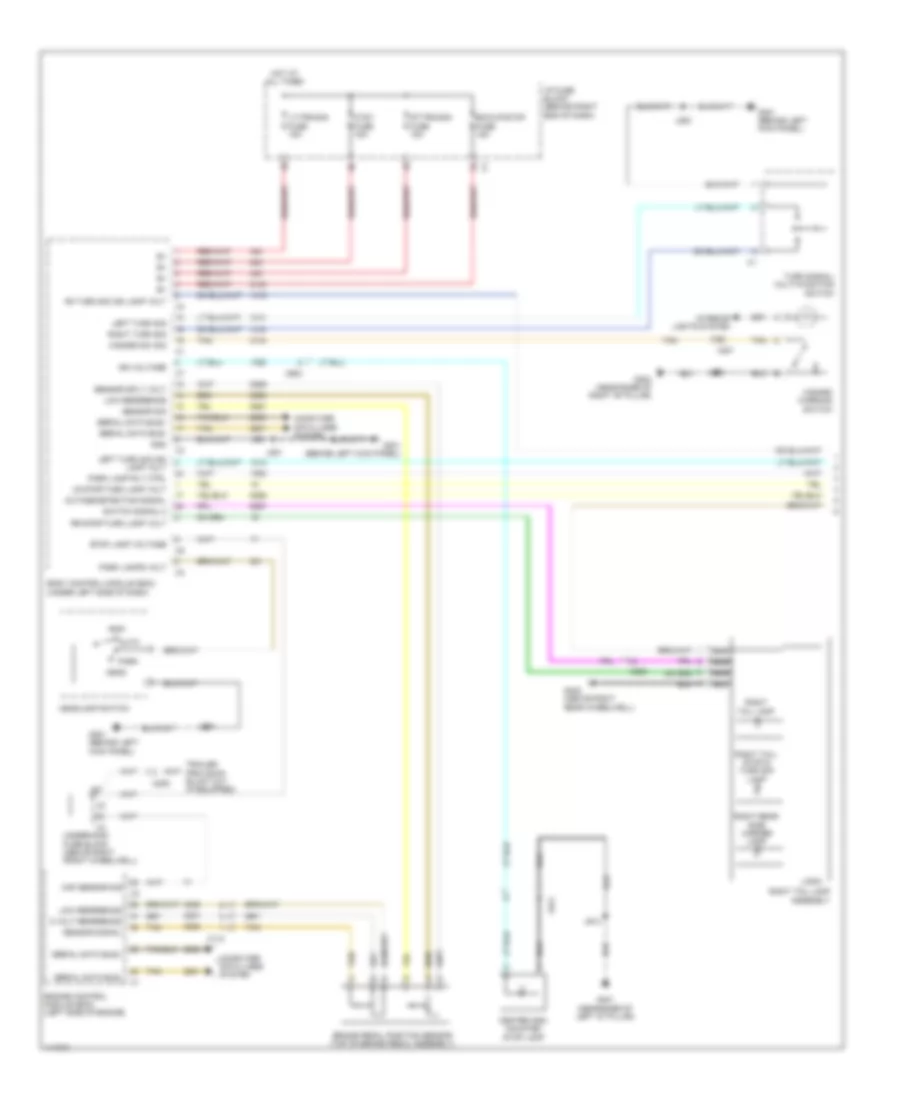 Exterior Lamps Wiring Diagram (1 of 2) for GMC Acadia SLE 2014
