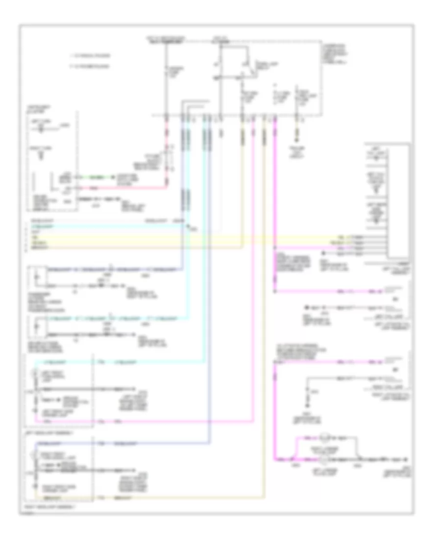 Exterior Lamps Wiring Diagram 2 of 2 for GMC Acadia SLE 2014
