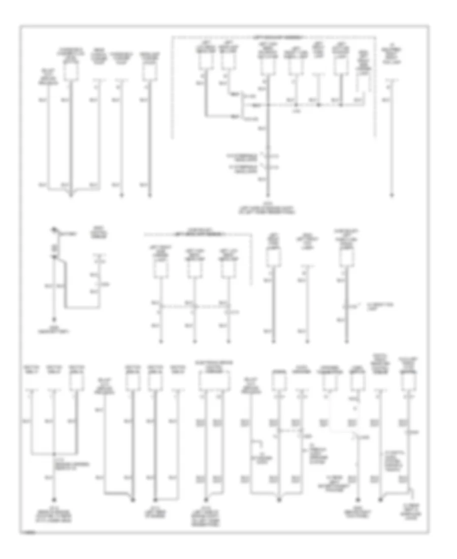 Ground Distribution Wiring Diagram 1 of 6 for GMC Acadia SLE 2014