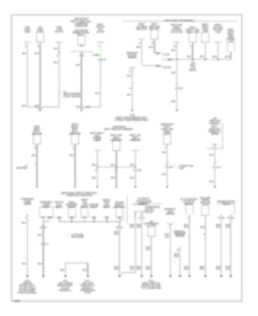 Ground Distribution Wiring Diagram (2 of 6) for GMC Acadia SLE 2014