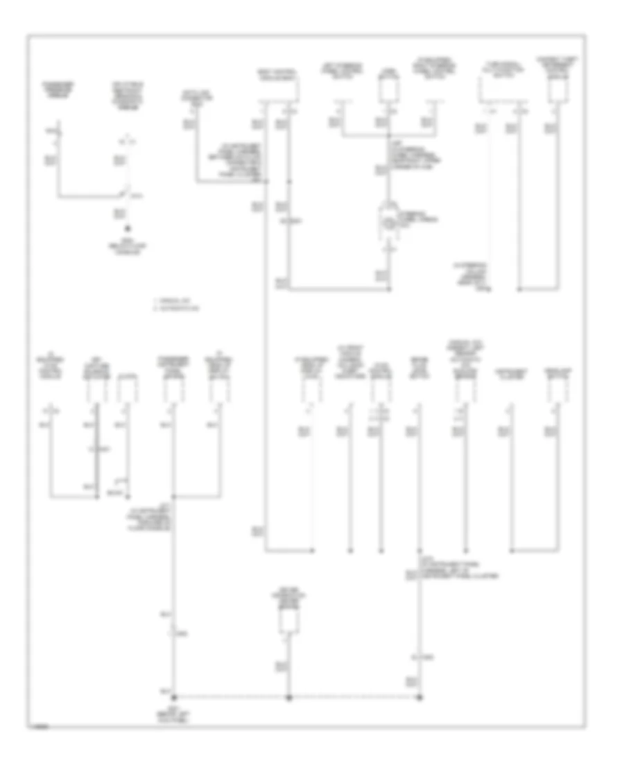 Ground Distribution Wiring Diagram 4 of 6 for GMC Acadia SLE 2014