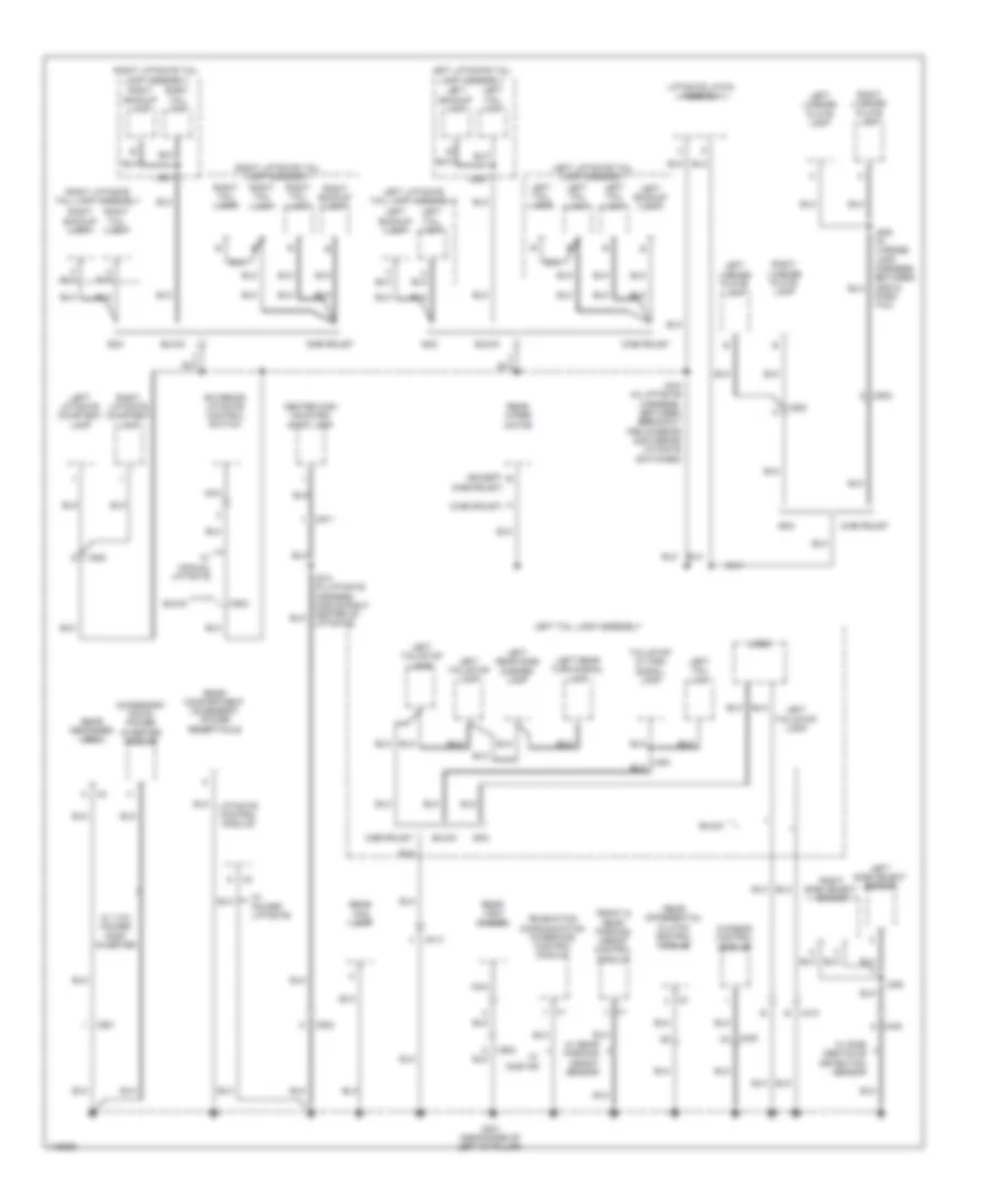 Ground Distribution Wiring Diagram (5 of 6) for GMC Acadia SLE 2014