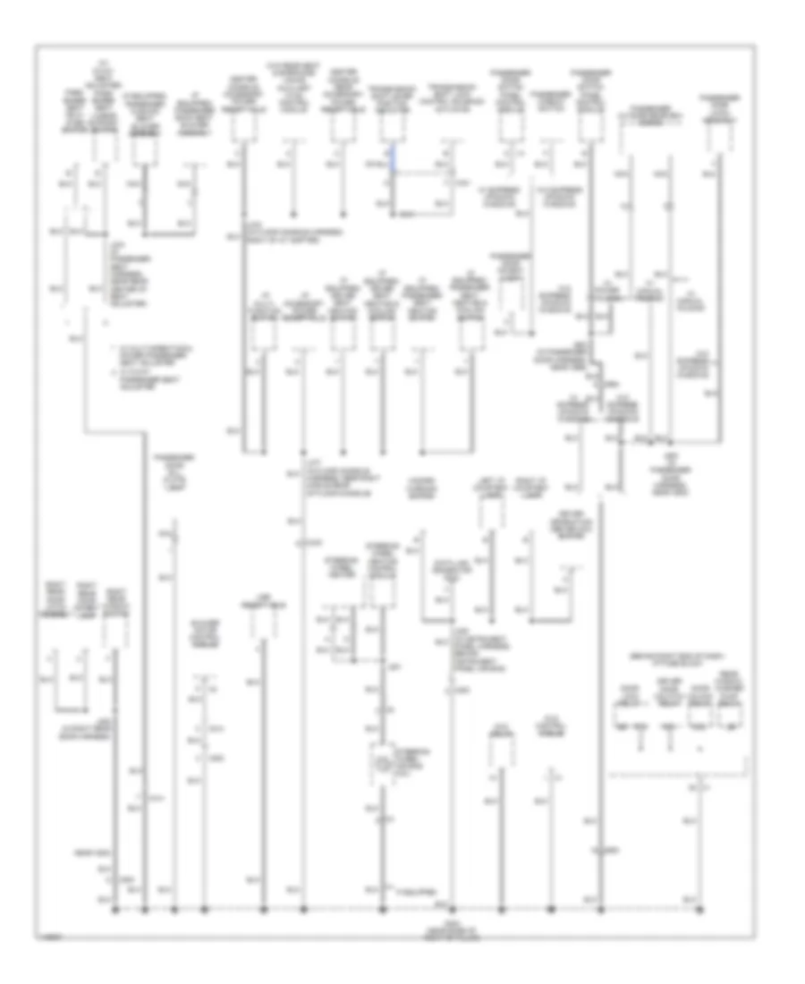 Ground Distribution Wiring Diagram (6 of 6) for GMC Acadia SLE 2014