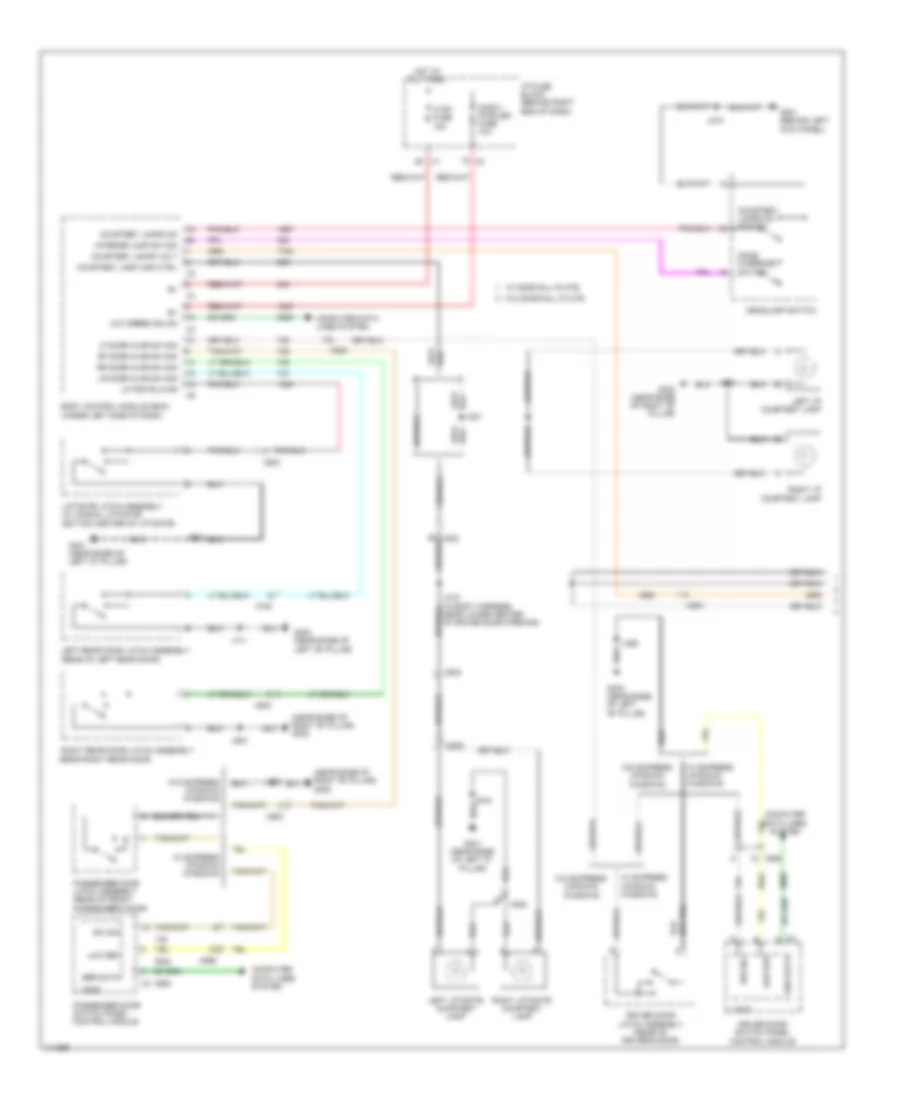 Courtesy Lamps Wiring Diagram 1 of 2 for GMC Acadia SLE 2014