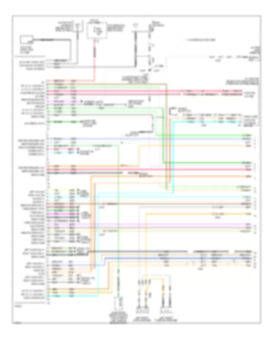 Navigation Wiring Diagram (1 of 3) for GMC Acadia SLE 2014
