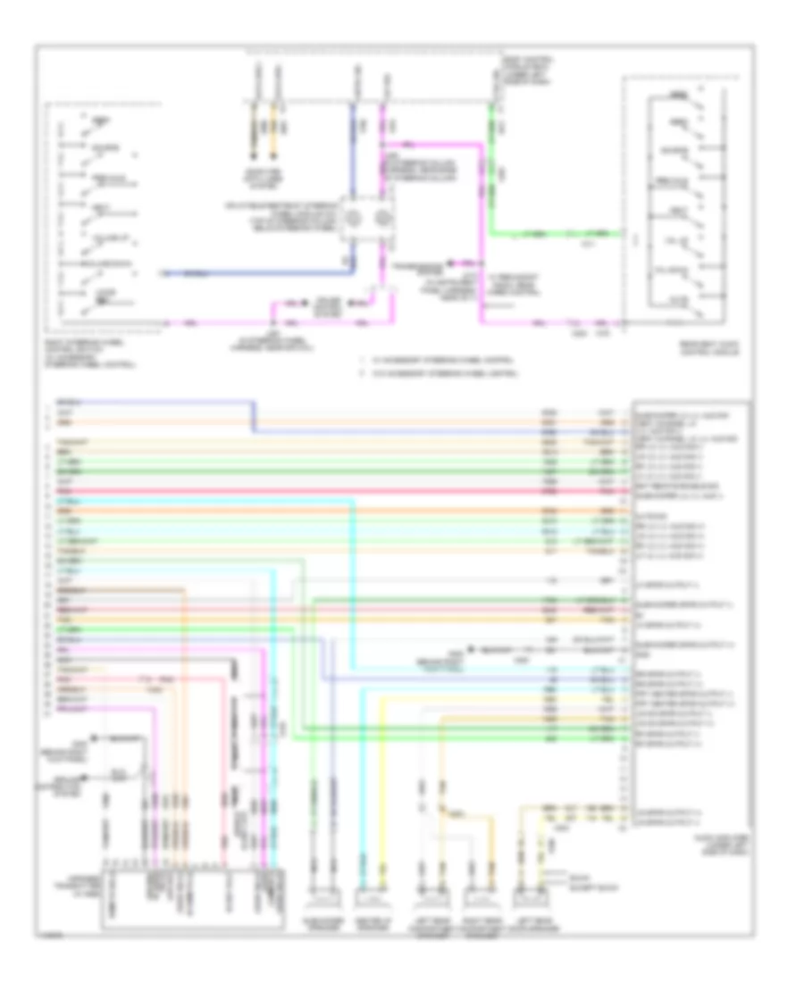 Navigation Wiring Diagram (3 of 3) for GMC Acadia SLE 2014