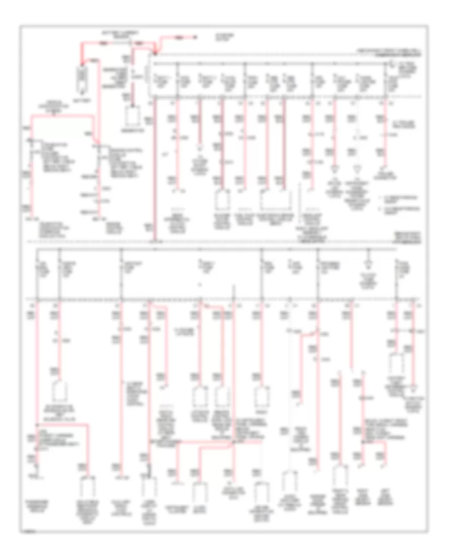 Power Distribution Wiring Diagram 1 of 6 for GMC Acadia SLE 2014