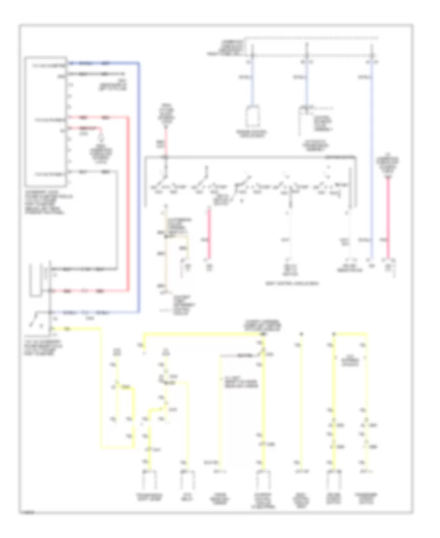 Power Distribution Wiring Diagram (5 of 6) for GMC Acadia SLE 2014