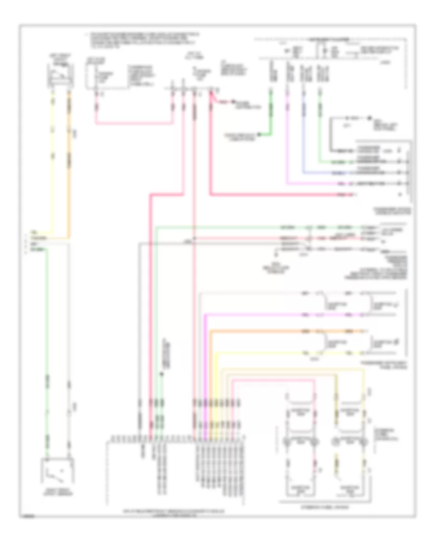 Supplemental Restraints Wiring Diagram (2 of 2) for GMC Acadia SLE 2014
