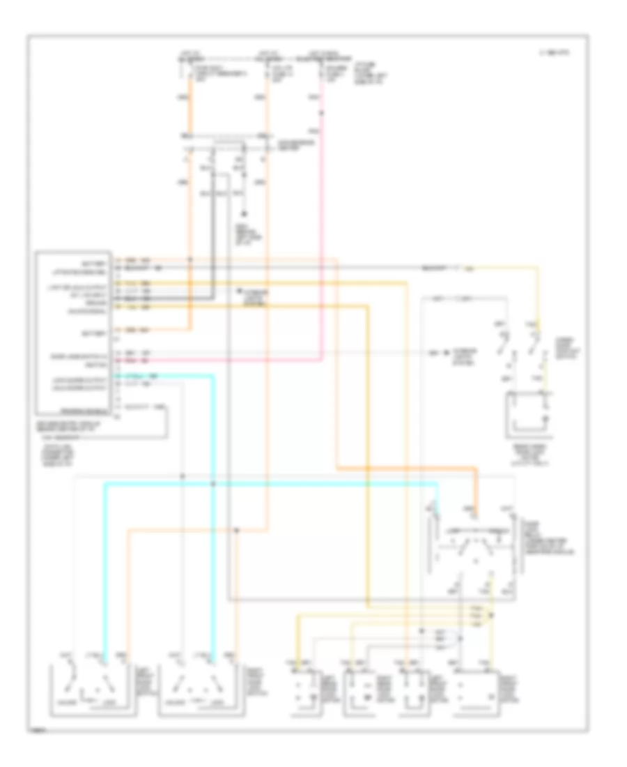 Keyless Entry Wiring Diagram for GMC Suburban K1500 1996