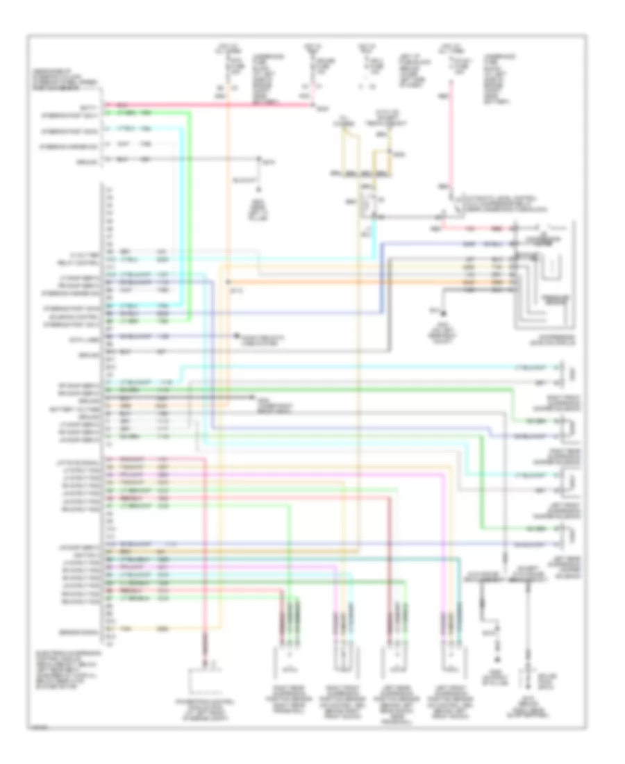 Electronic Suspension Wiring Diagram for GMC Yukon Denali 2004