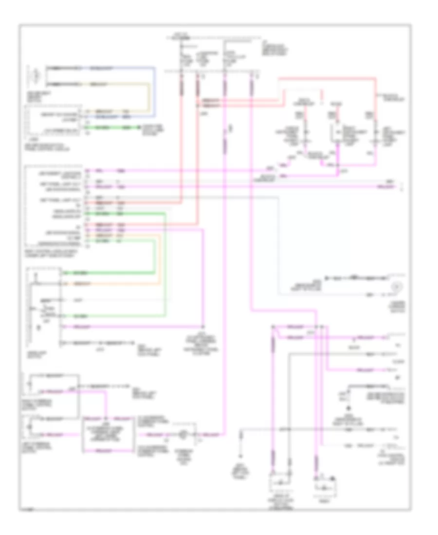 Instrument Illumination Wiring Diagram 1 of 2 for GMC Acadia SLT 2014