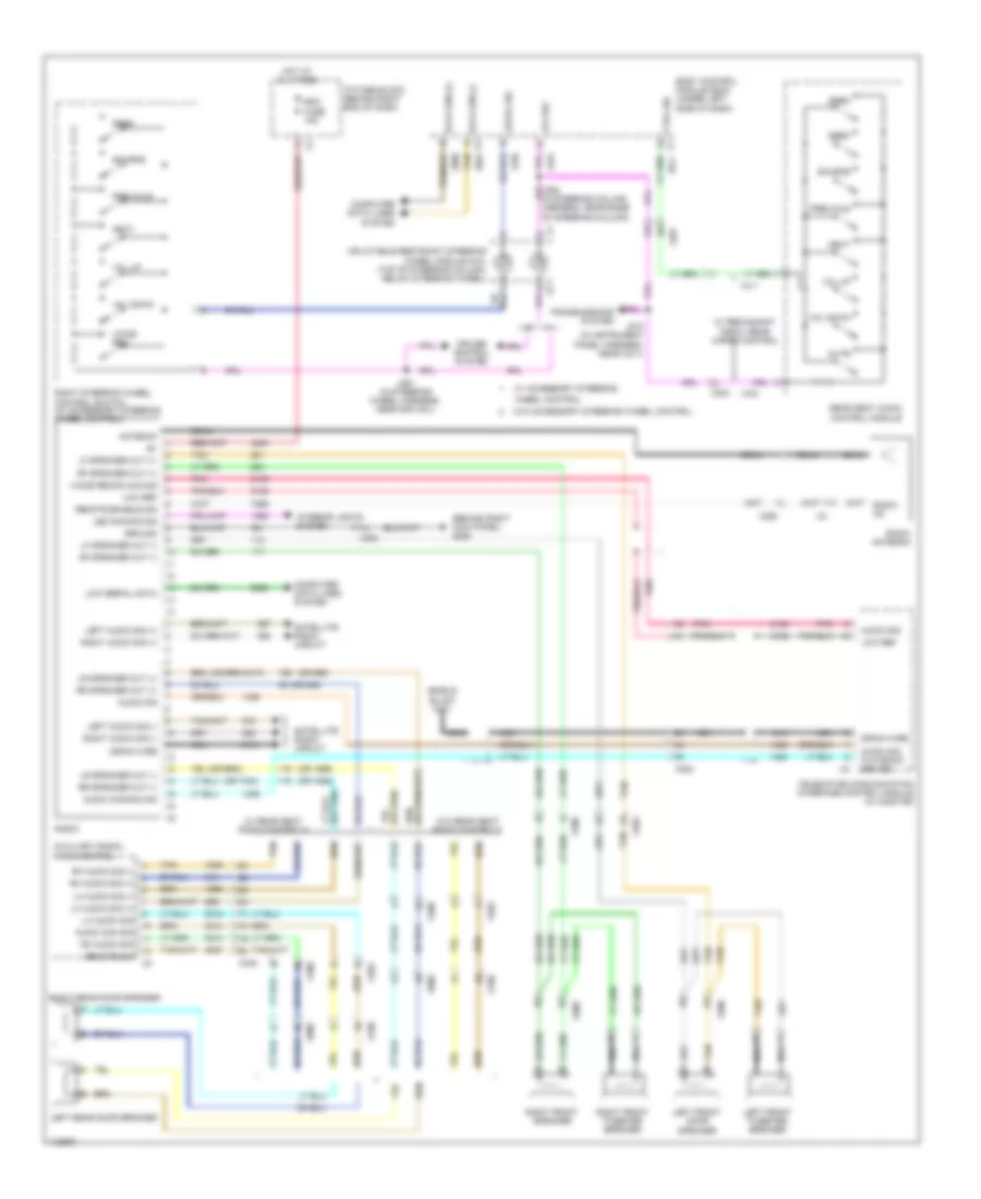 Radio Wiring Diagram Base for GMC Acadia SLT 2014