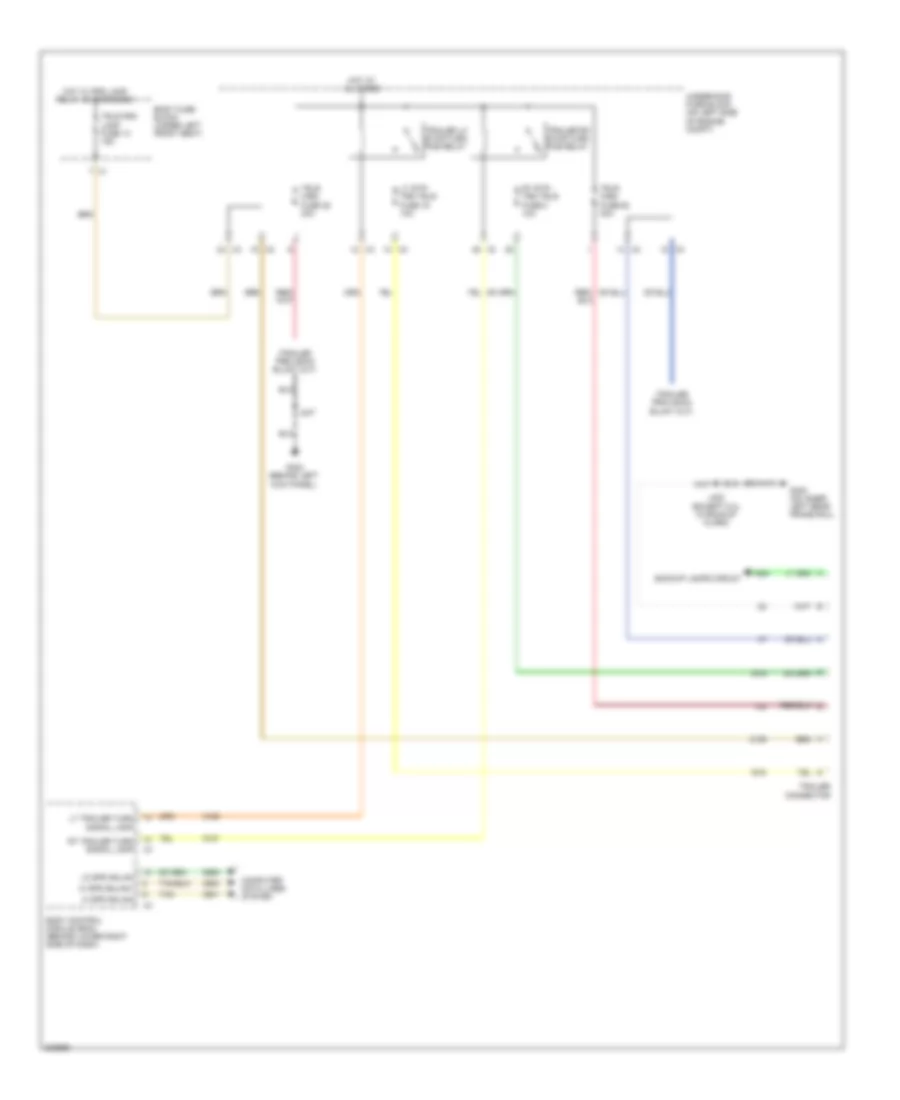 Trailer Tow Wiring Diagram for GMC Savana G2009 3500