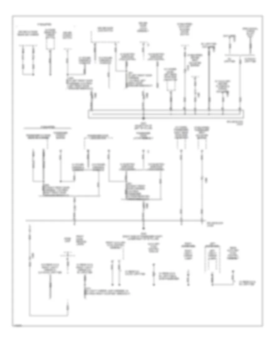 Ground Distribution Wiring Diagram 4 of 5 for GMC Savana 2014 1500