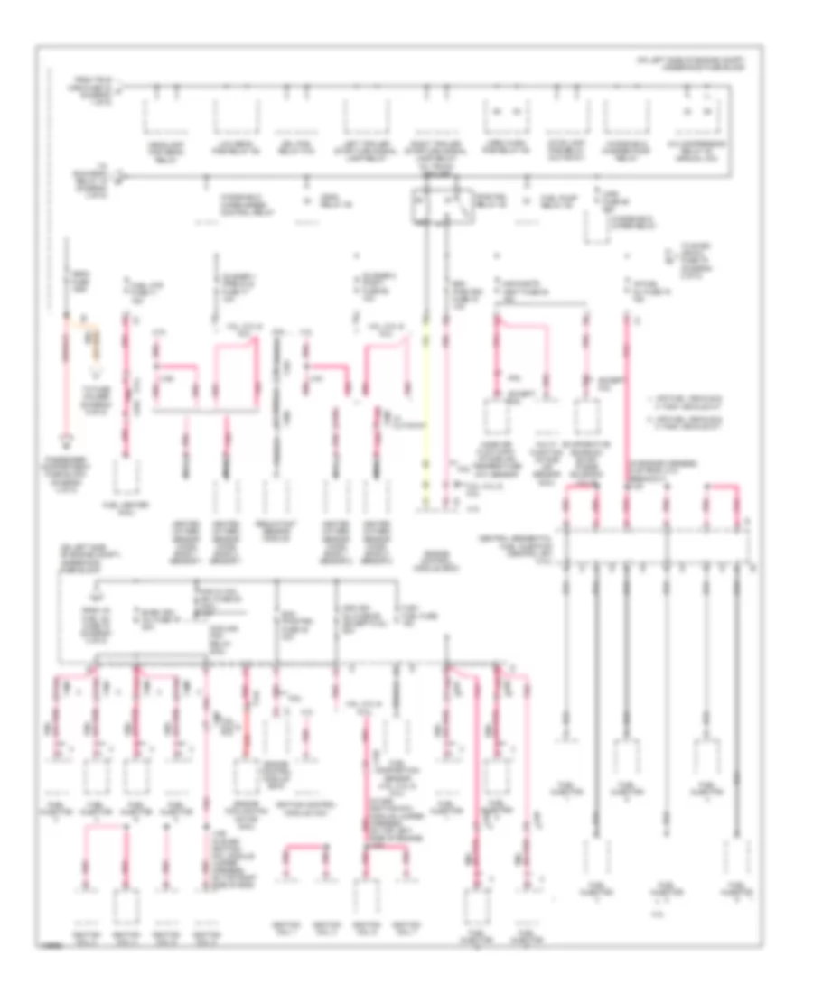 Power Distribution Wiring Diagram (2 of 5) for GMC Savana 1500 2014