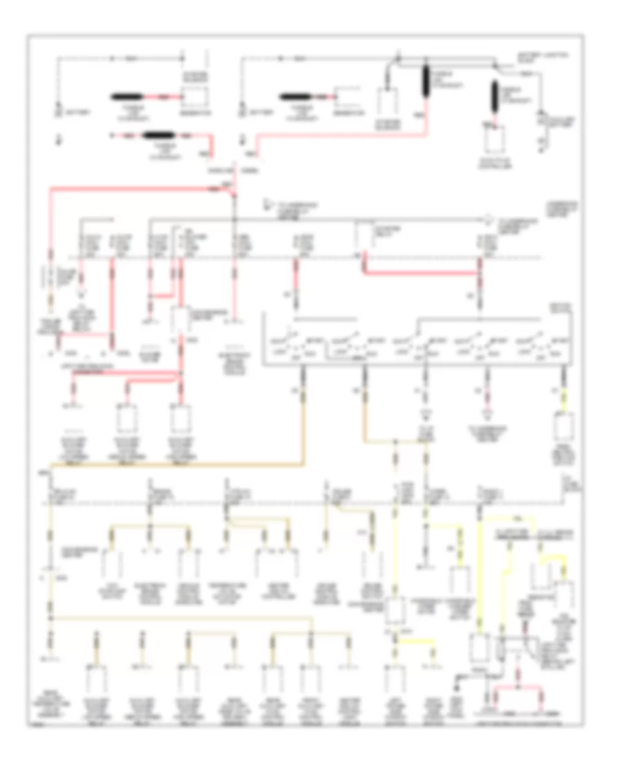 Power Distribution Wiring Diagram 1 of 4 for GMC Vandura G1996 3500