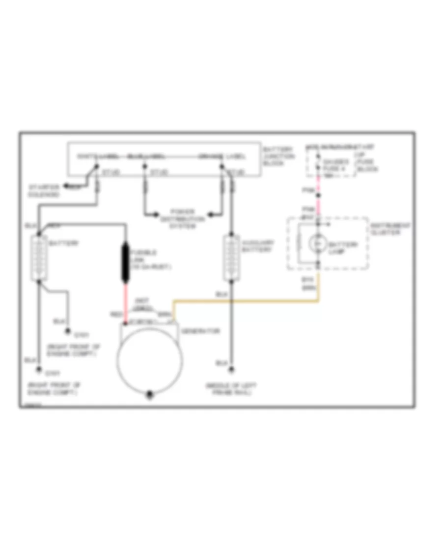 6 5L VIN F Charging Wiring Diagram for GMC Vandura G1996 3500