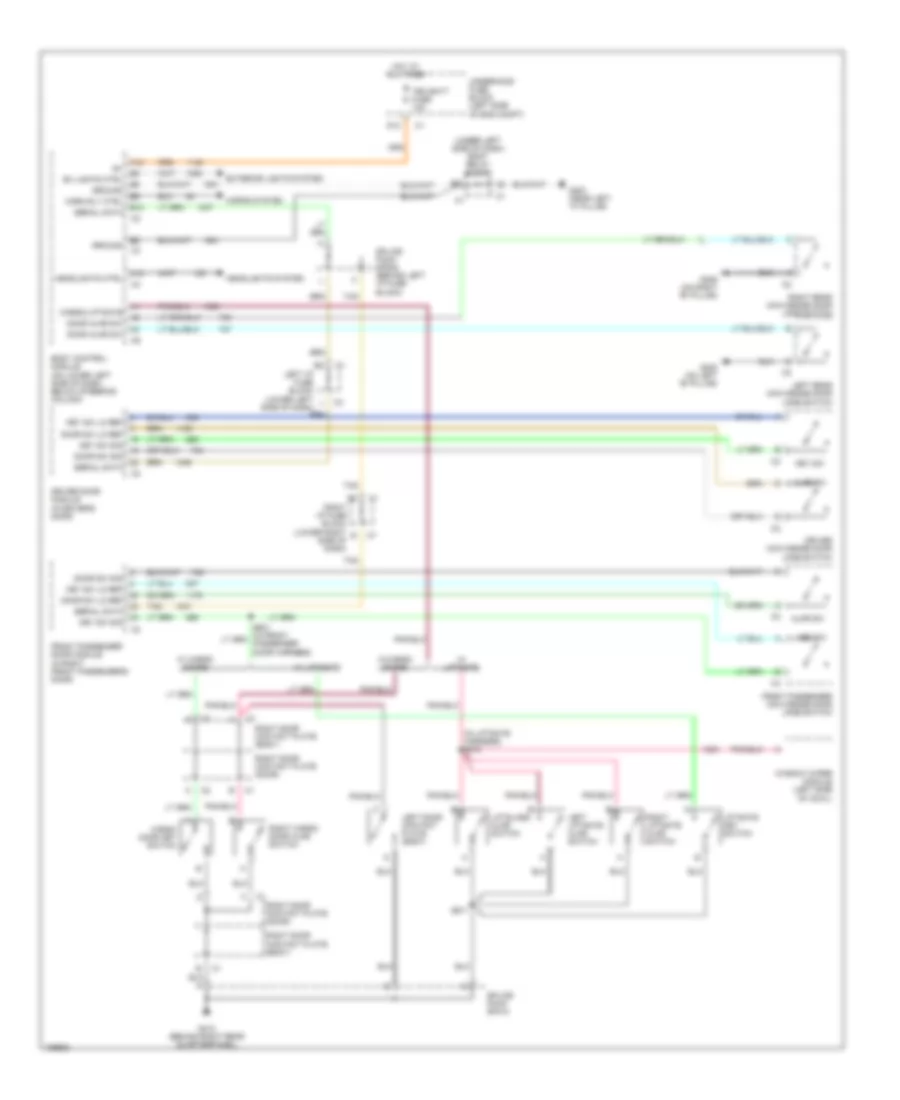 Forced Entry Wiring Diagram for GMC Yukon XL C2004 1500