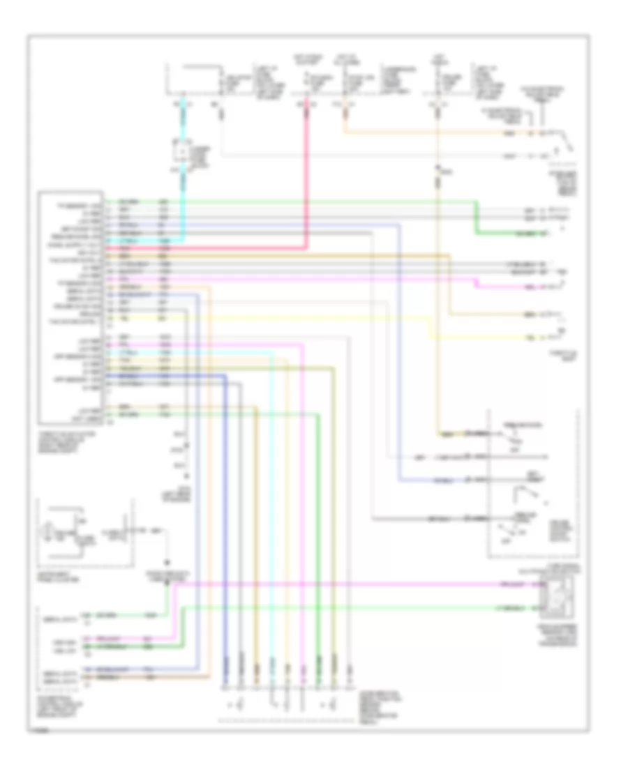 Cruise Control Wiring Diagram for GMC Yukon XL C2004 1500