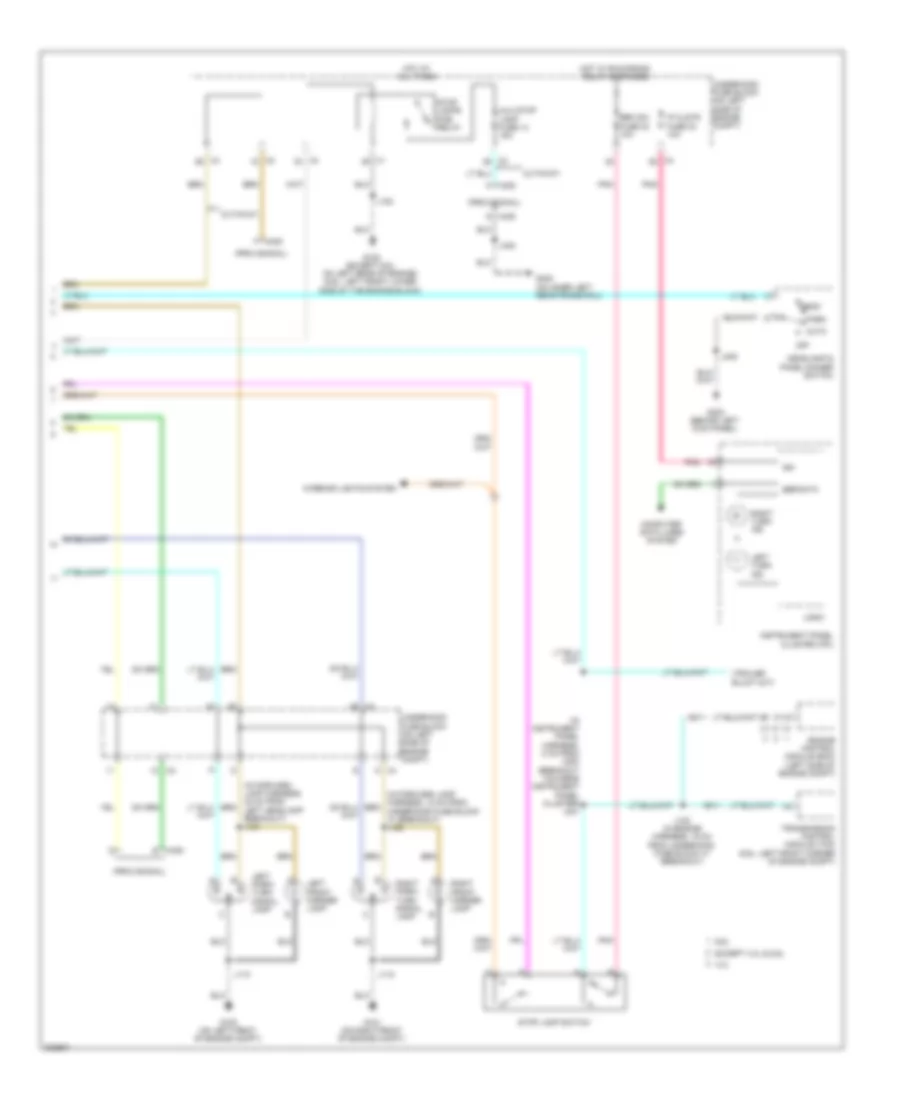 Exterior Lamps Wiring Diagram 2 of 2 for GMC Savana H2009 1500