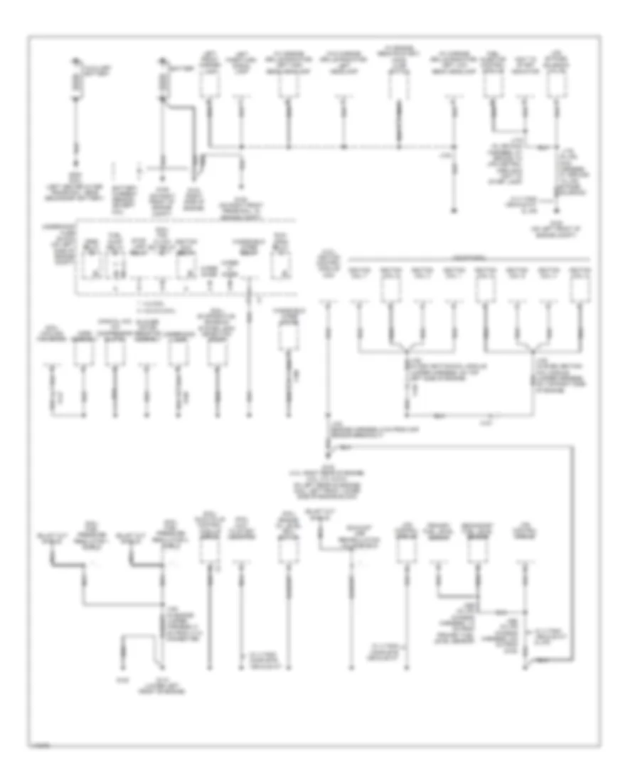 Ground Distribution Wiring Diagram 1 of 5 for GMC Savana LS 2014 1500