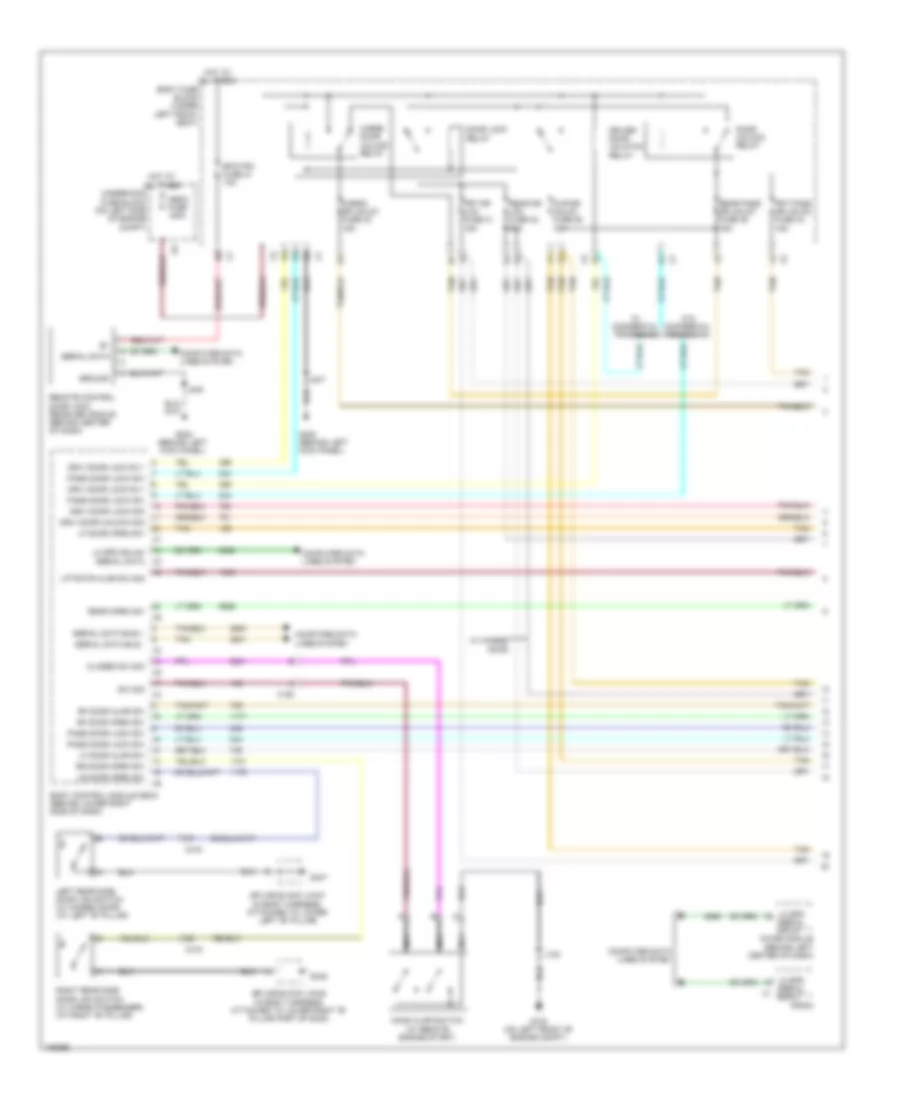 Power Door Locks Wiring Diagram 1 of 2 for GMC Savana LS 2014 1500