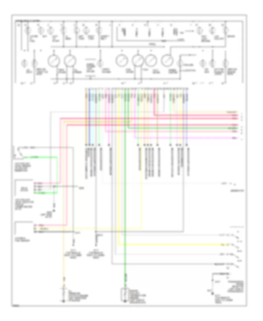 6.5L (VIN F), Instrument Cluster Wiring Diagram (1 of 2) for GMC C3500 HD 1997