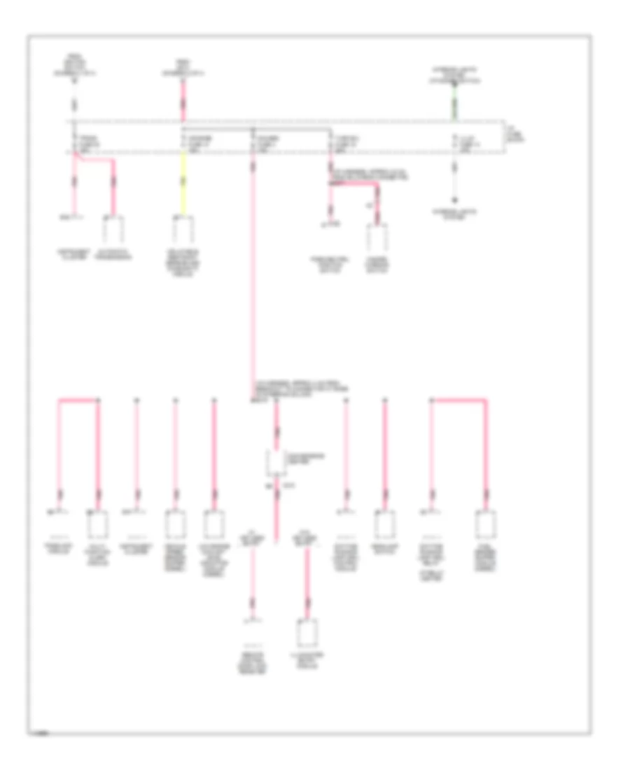 Power Distribution Wiring Diagram 4 of 4 for GMC Savana G1999 1500