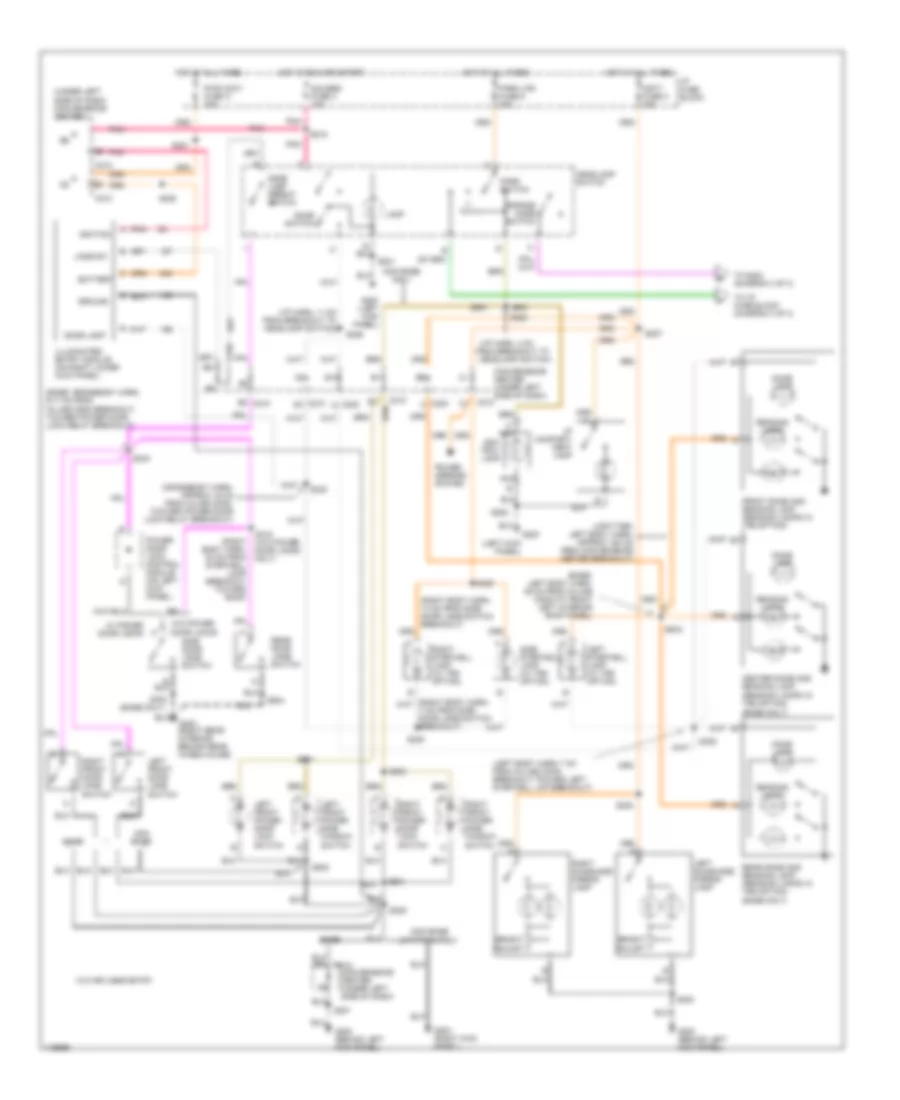 Interior Light Wiring Diagram 1 of 3 for GMC Savana G1999 2500